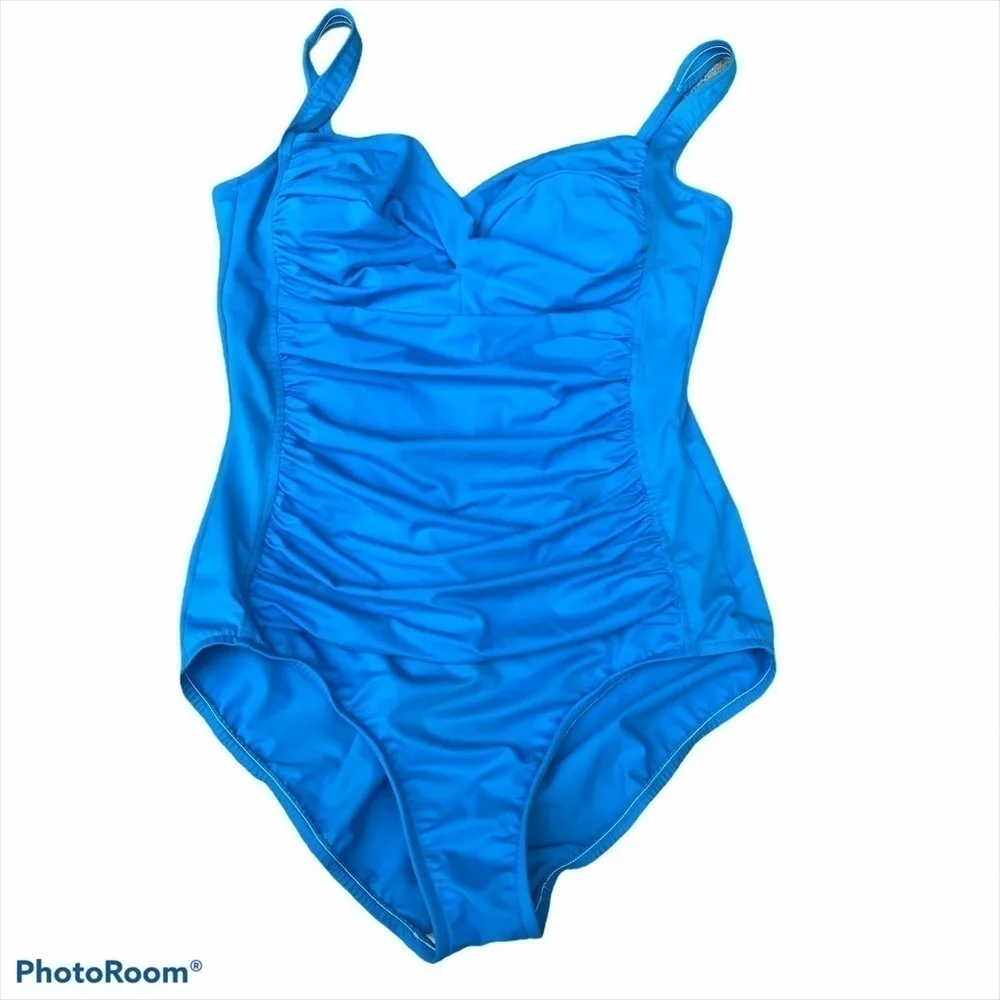 Miraclesuit Trimshaper ruched one piece swimsuit